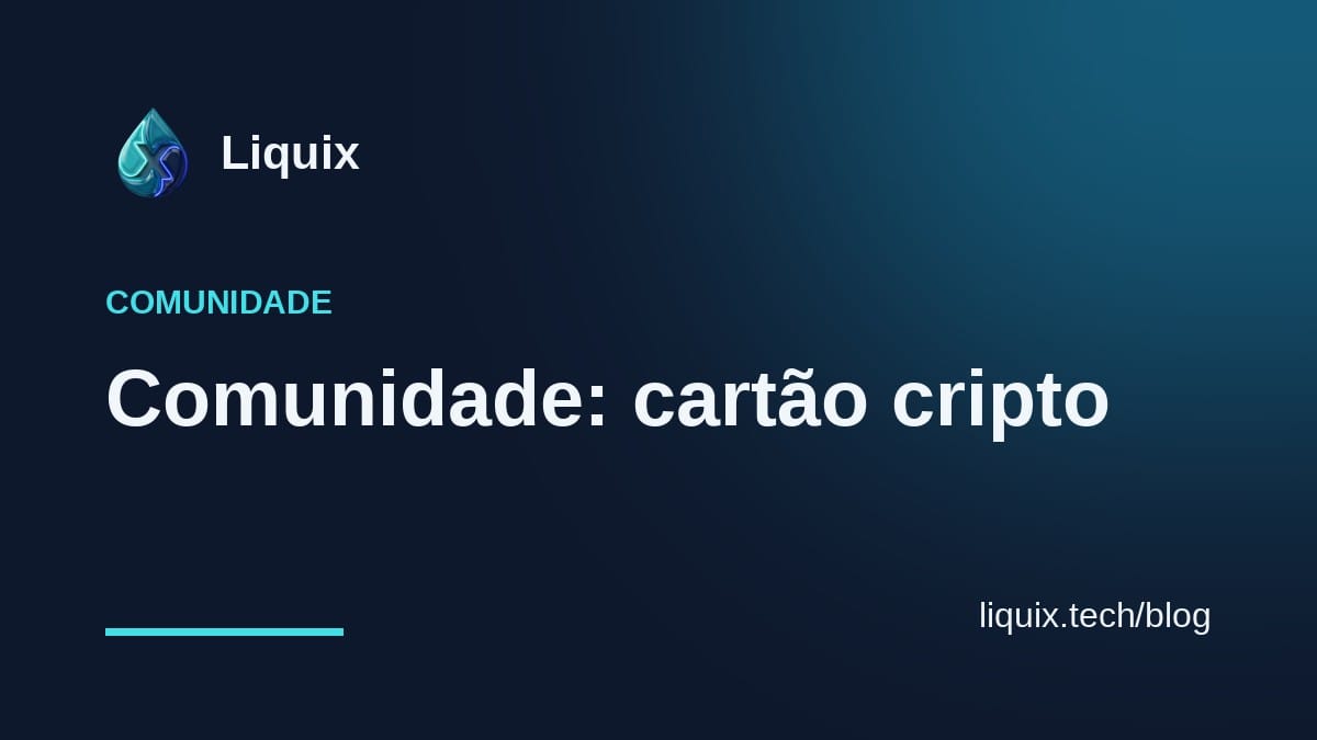 Comunidade: cartão cripto